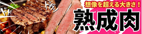 ドーン！と大きな熟成肉
